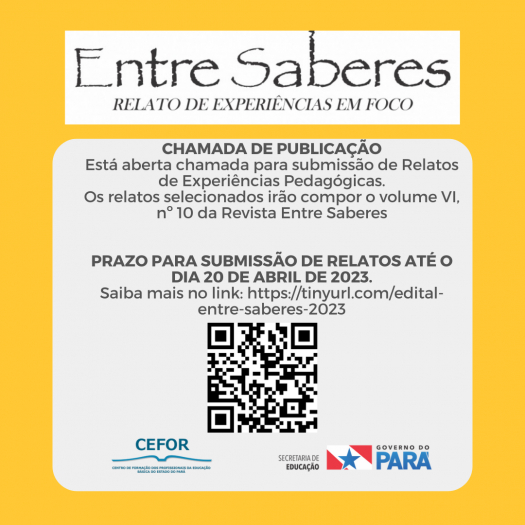Foto: Submissão de Trabalhos para a Revista Entre Saberes