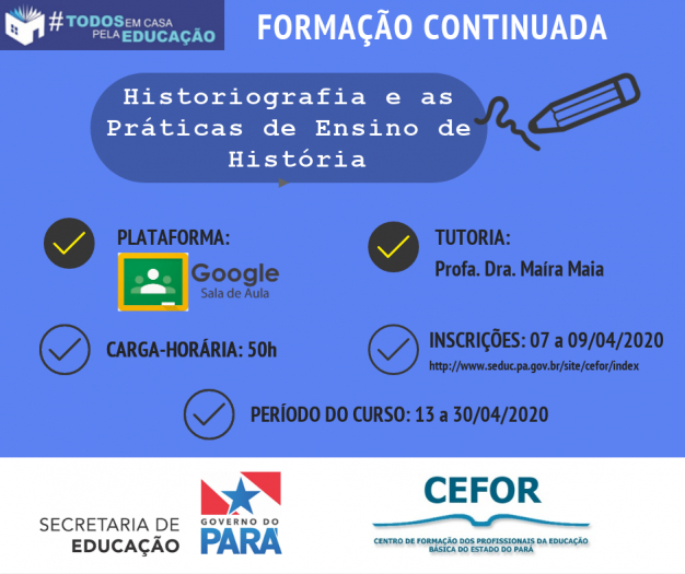 Foto: CURSO: Historiografia e as Práticas de Ensino de História