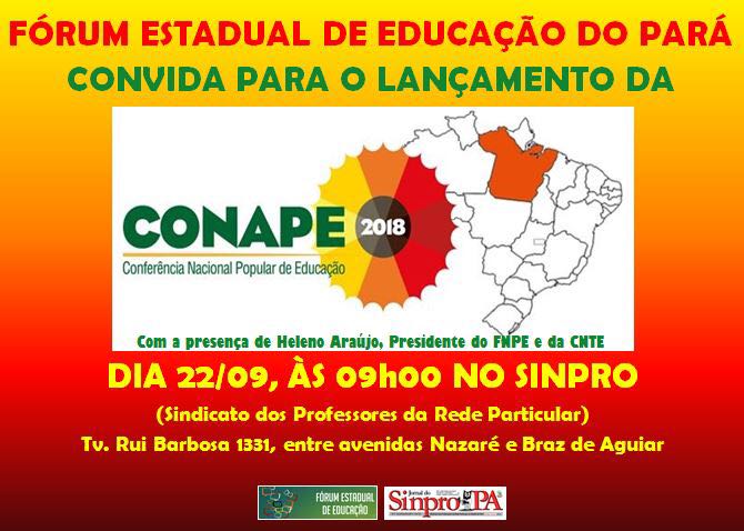 notícia: CONFERÊNCIA NACIONAL POPULAR DE EDUCAÇÃO