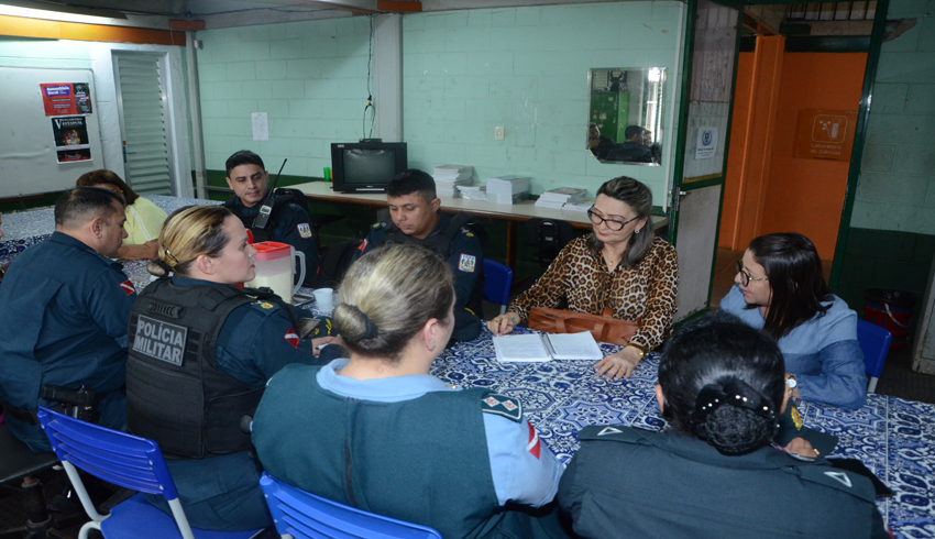 Foto: Seduc e PM acertam últimos detalhes para início da escola cívico-militar no Bengui