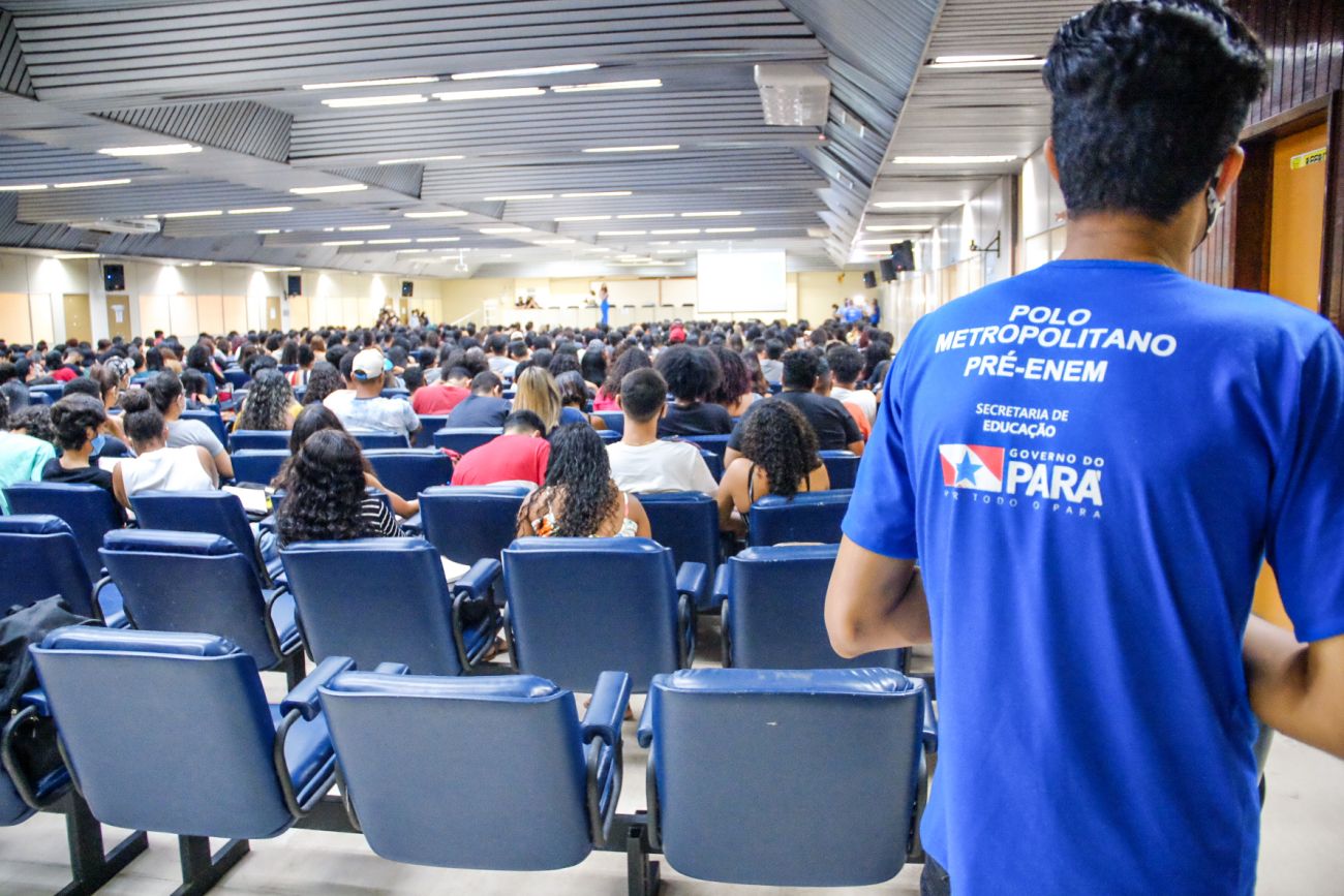 As aulas de refor&ccedil;o no Polo Metropolitano Pr&eacute;-Enem s&atilde;o fundamentais para alunos da rede p&uacute;blica (Foto: Pedro Guerreiro / Ag. Par&aacute;)