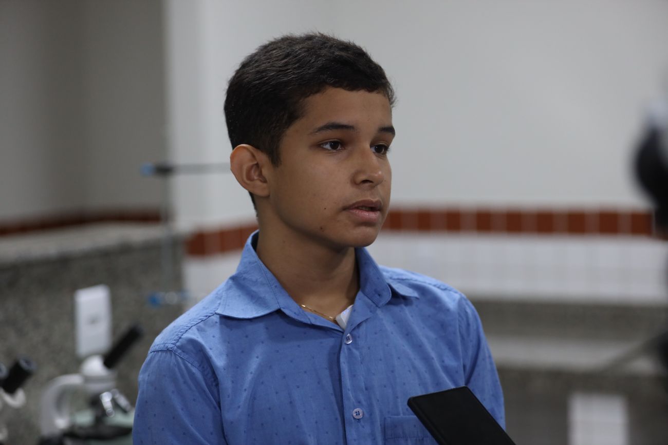 Felipe Mendes busca formação no curso de Mineração (Foto: Rodrigo Pinheiro / Ag.Pará)