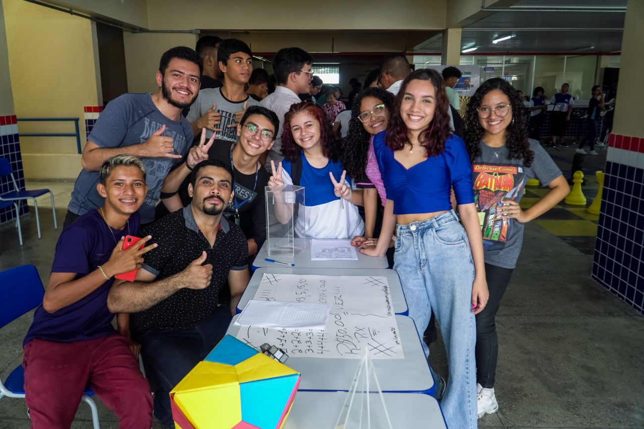Estudantes se divertiram e aprenderam com jogos lúdicos, no hall de entrada da escola, em Belém - Foto: Marcelo Souza /Ag.Pará Estudantes se divertiram e aprenderam com jogos lúdicos, no hall de entrada da escola, em Belém - Foto: Marcelo Souza /Ag.Pará