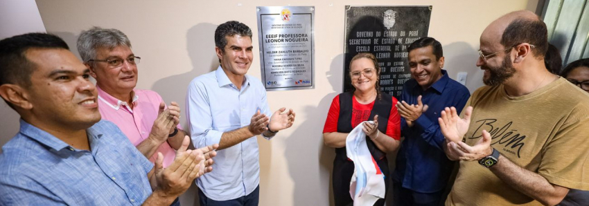 Foto: Governo do Estado entrega Escola Estadual Professora Leonor Nogueira reconstruída e equipada