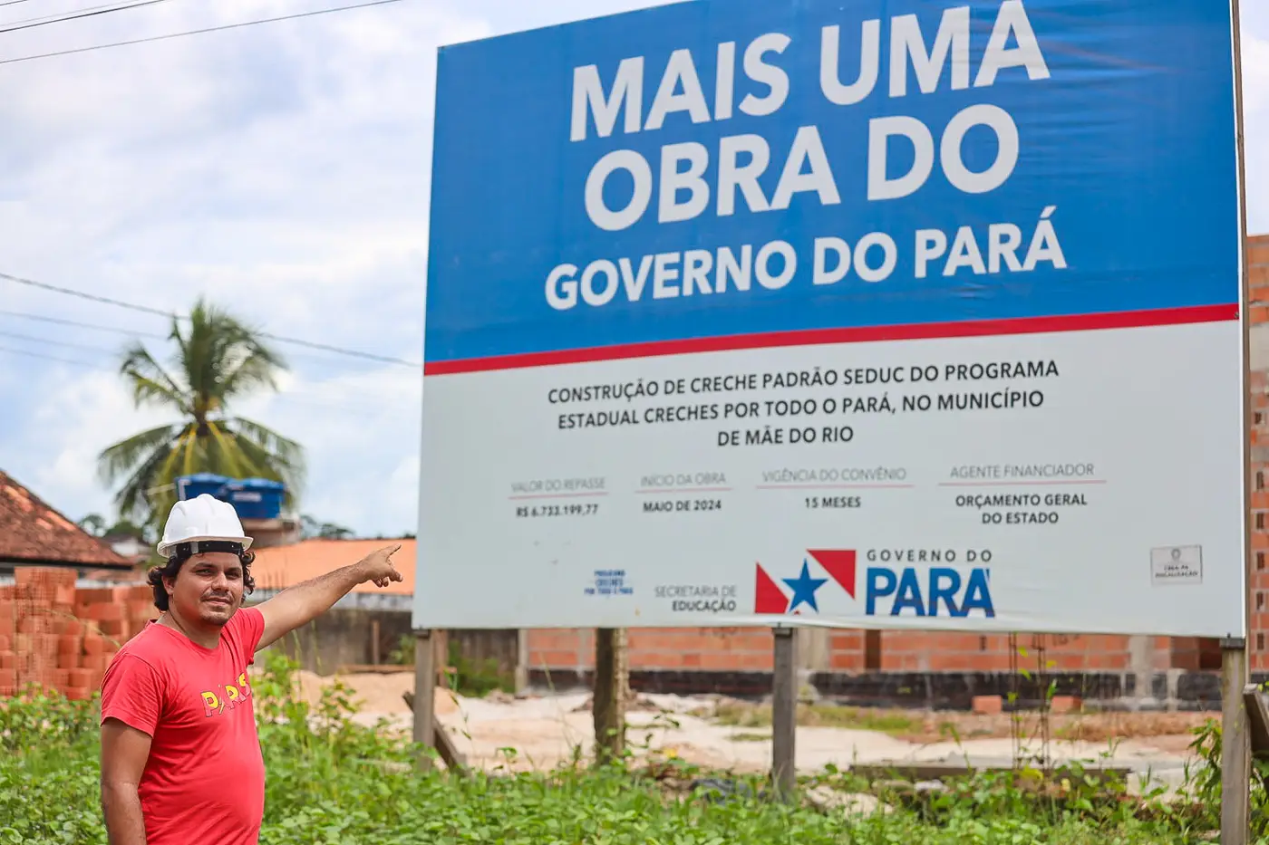 Neto Souza encarregado geral da obra - Foto: Bruno Cruz / Agência Pará