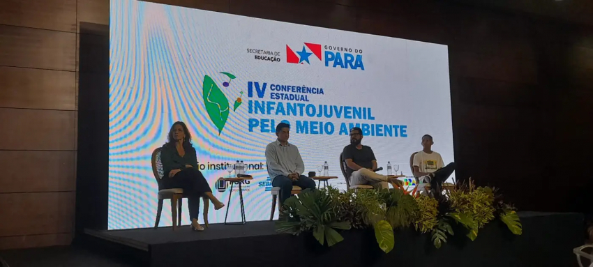 Foto: Projeto Ararajubas marca presença na Conferência Estadual Infantojuvenil de Meio Ambiente