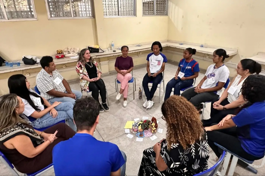 Foto: Seduc recebe representantes do TJ de Rondônia para compartilhar práticas de justiça restaurativa desenvolvidas nas escolas do Pará