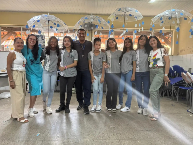 Foto: Em Belém, escola estadual faz ‘Mini COP 30’ para engajar estudantes em debates sobre o clima