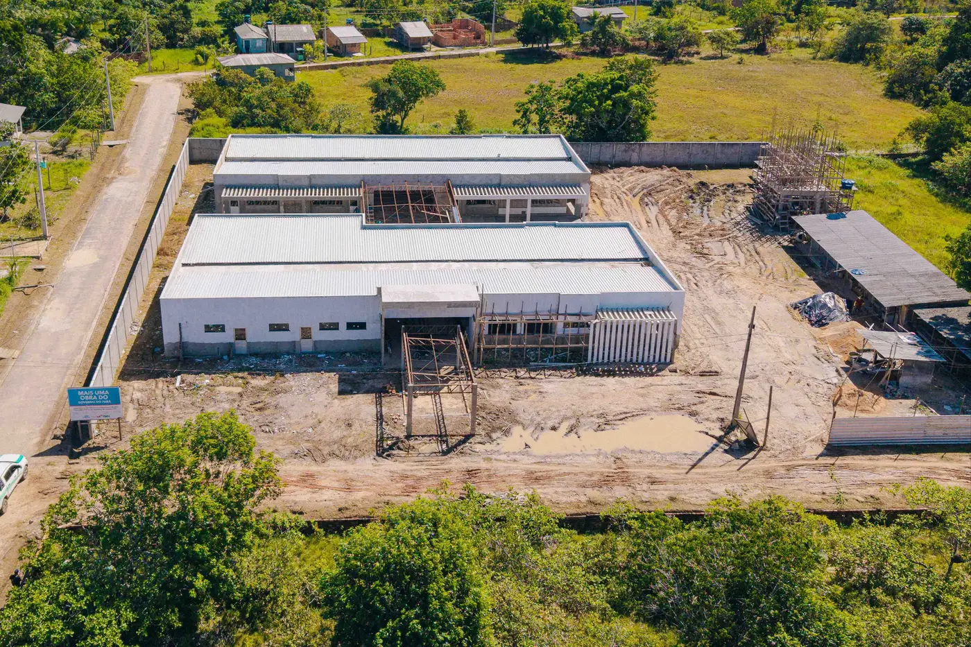 Construção da creche já caminha para a fase de conclusão - Foto: Alexandre Costa / Ag. Pará