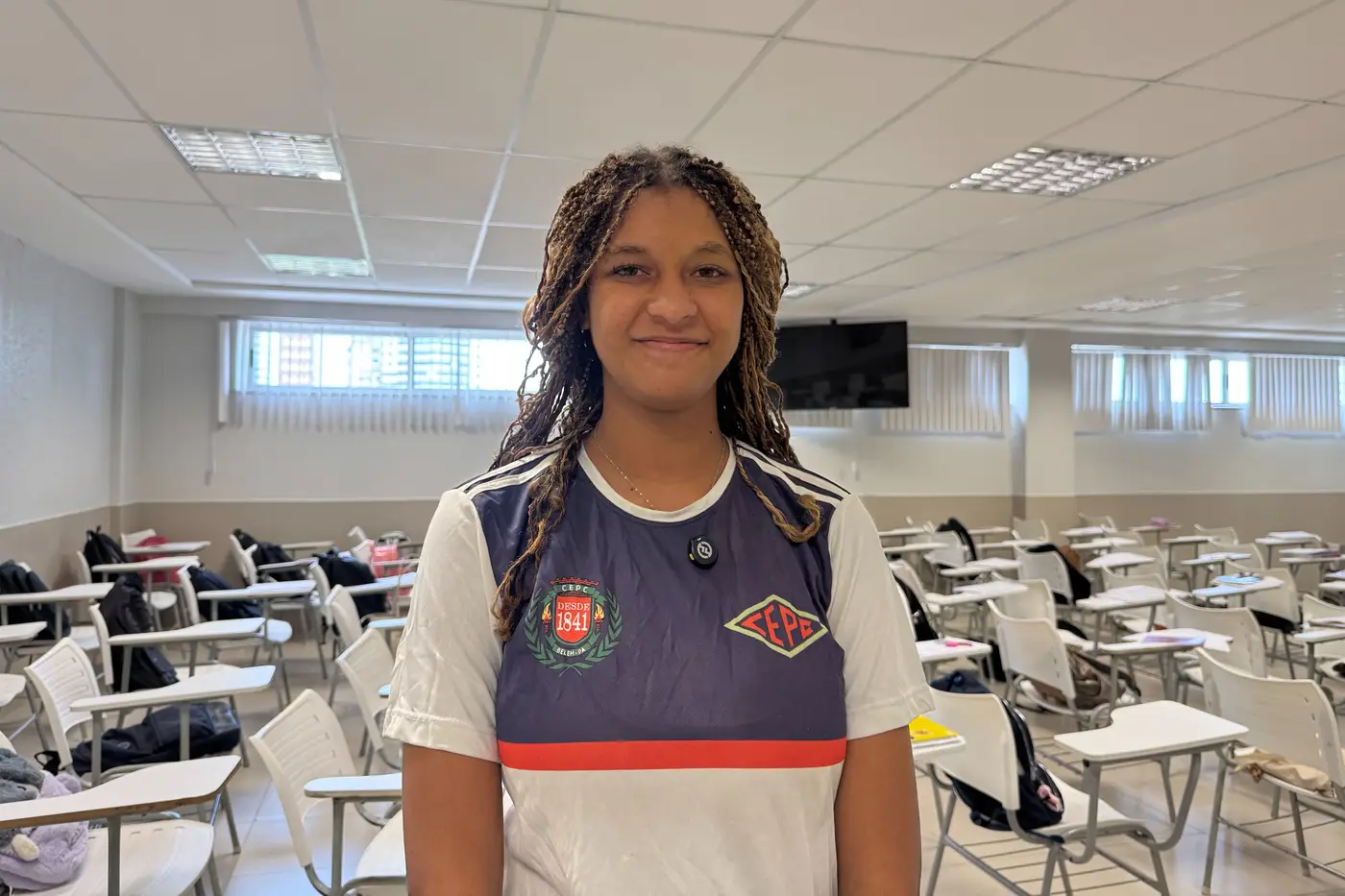 Helynnety Lopes, de 18 anos, destacou o impacto da iniciativa para quem não pode pagar cursinhos - Foto: Divulgação