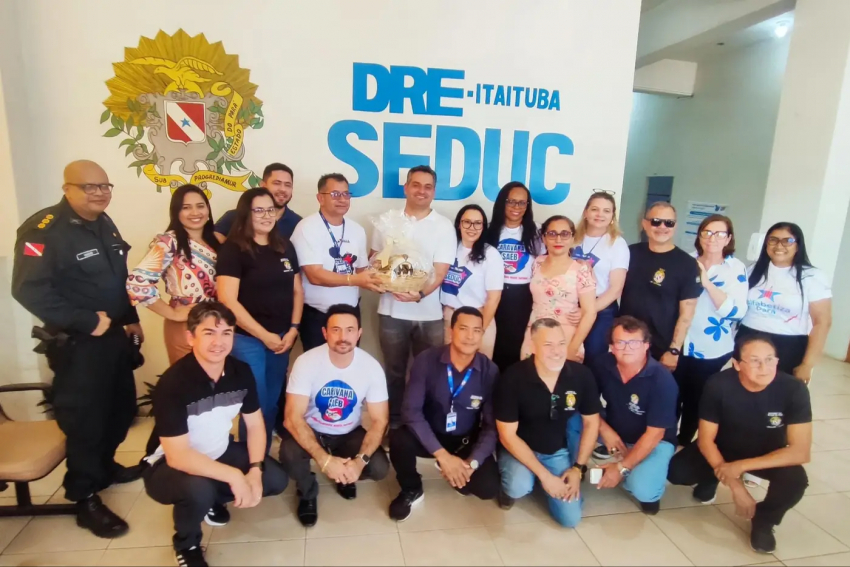 Foto: DREs de Itaituba e Óbidos recebem visita técnica da Seduc