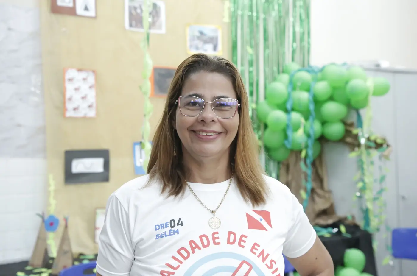 A dirigente da Belém 4, Andréa Libório - Foto: Eliseu Dias / Ncom Seduc