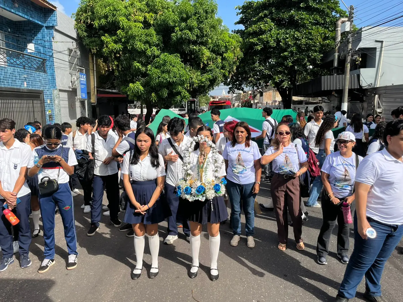 Romaria criada pelo Colégio Salesiano do Carmo movimenta a comunidade escolar em homenagem à padroeira dos paraenses - Foto: Divulgação