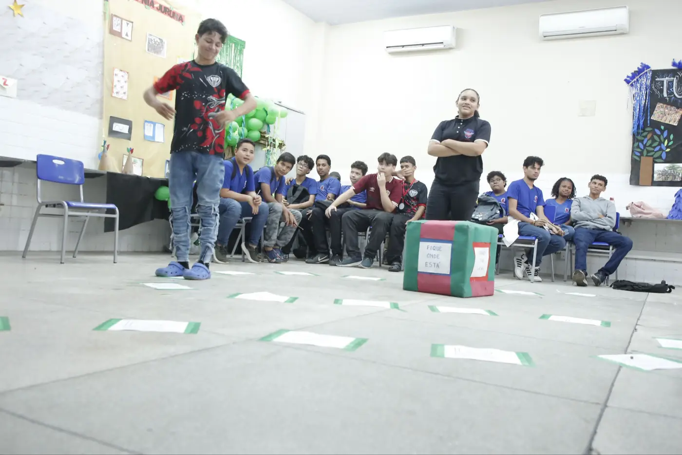 Os estudantes realizaram atividades lúdicas em preparação ao Saeb - Foto: Divulgação