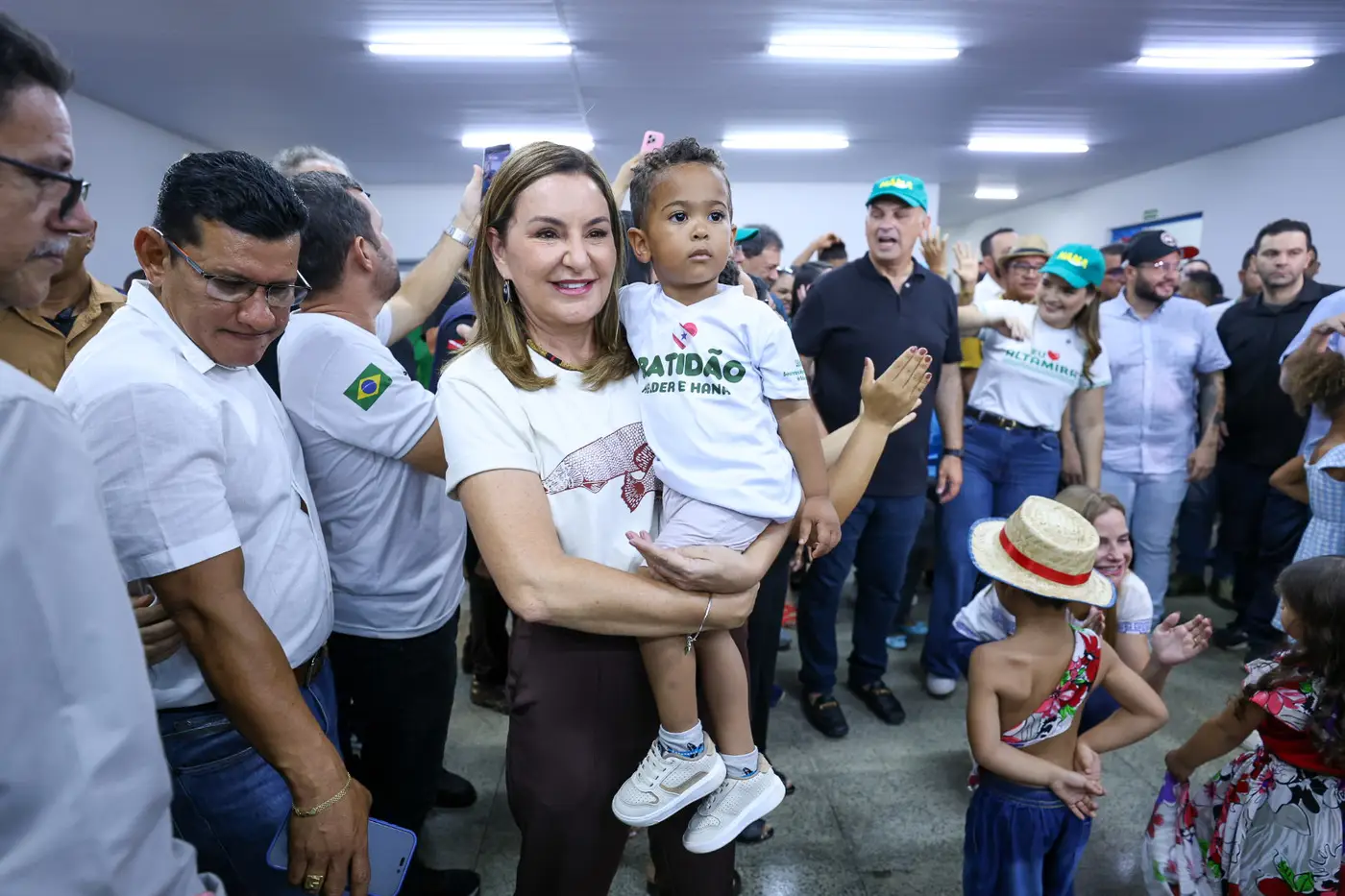 Vice-governadora Hana Ghassan destacou o papel da creche no cuidado das famílias - Foto: Alex Ribeiro / Ag. Pará Vice-governadora Hana Ghassan destacou o papel da creche no cuidado das famílias - Foto: Alex Ribeiro / Ag. Pará