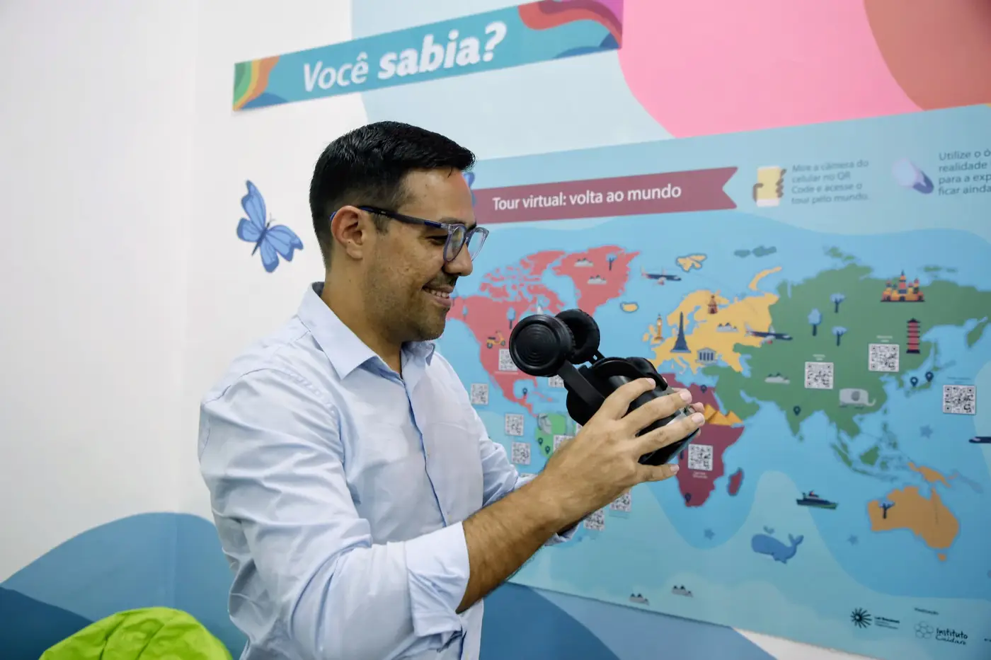 Secretário-adjunto Diego Maia: contextualizar as mudanças climáticas - Foto: Eliseu Dias / Ncom Seduc