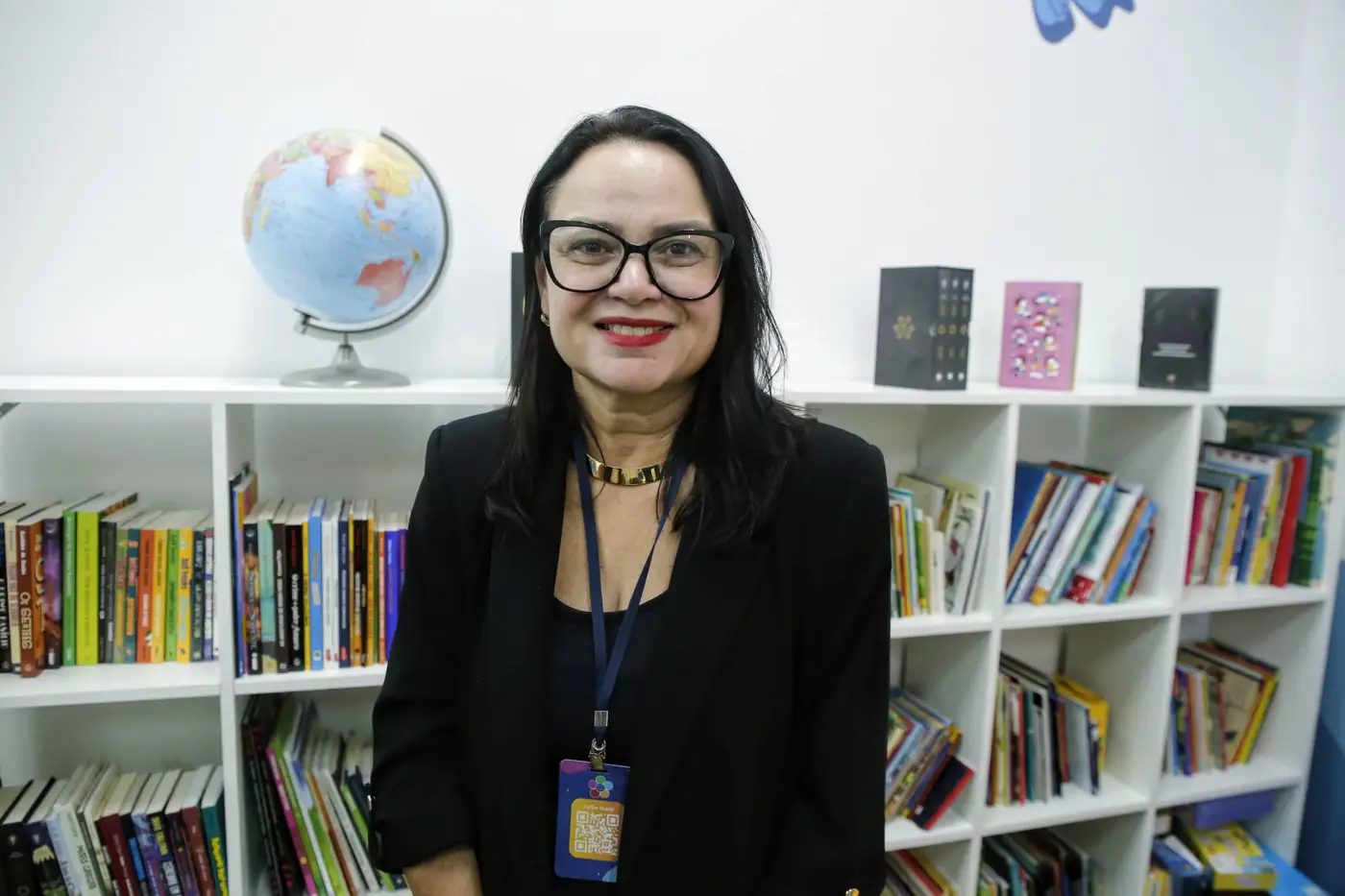 Kátia Rocha, da Rede Educare: 'conectar livro, digital e cuidado ambiental' - Foto: Eliseu Dias / Ncom Seduc