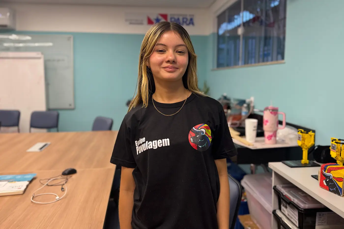 Aluna Jéssica Aguiar, da Escola Estadual Jarbas Passarinho - Foto: Liilian Guedes / Ncom Seduc Aluna Jéssica Aguiar, da Escola Estadual Jarbas Passarinho - Foto: Liilian Guedes / Ncom Seduc