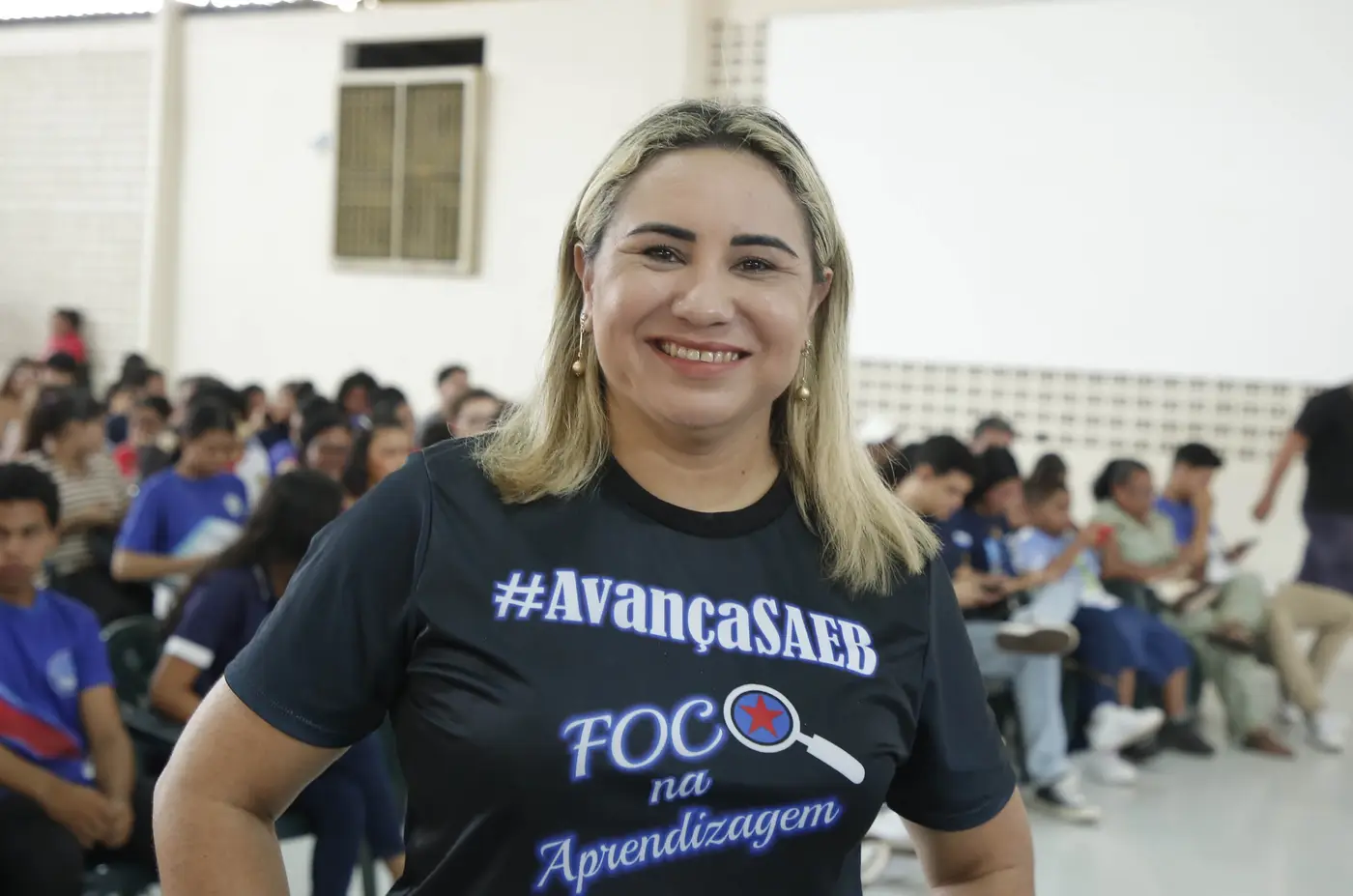 Diretora da Escola Estadual Dr. Ot&aacute;vio Meira, Girliane de Morais - Foto: Eliseu Dias / Ncom Seduc