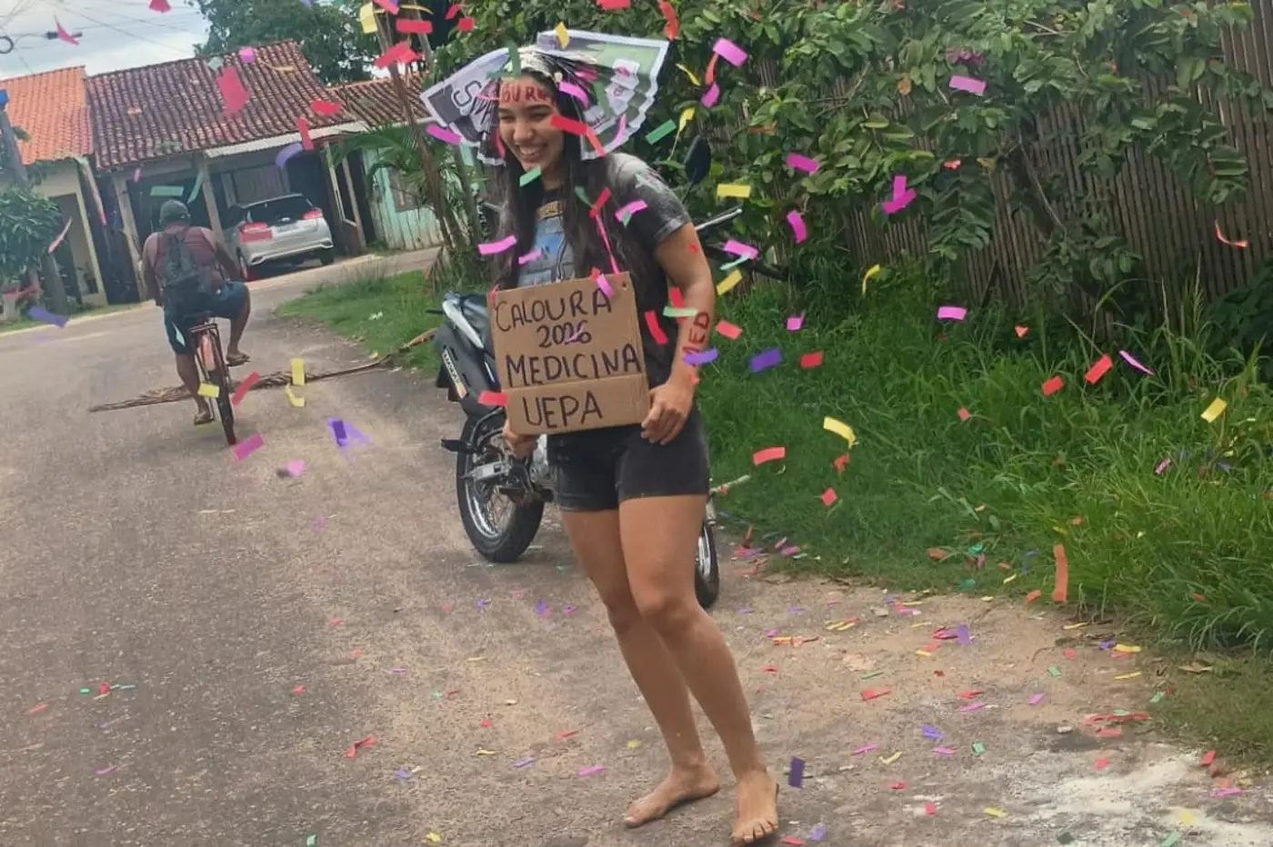 Camile Luz, aprovada em Medicina pela Uepa, é aluna da Escola Estadual Maroja Neto - Foto: Divulgação Camile Luz, aprovada em Medicina pela Uepa, é aluna da Escola Estadual Maroja Neto - Foto: Divulgação