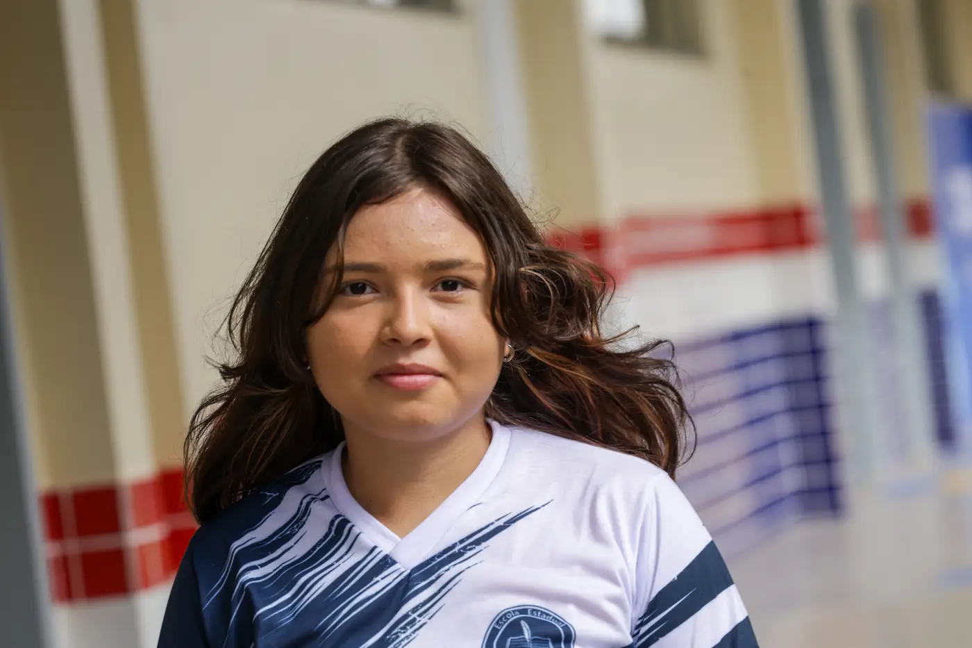 A estudante Ana Caroline Evangelista, aprovou o trabalho realizado na escola A estudante Ana Caroline Evangelista, aprovou o trabalho realizado na escola