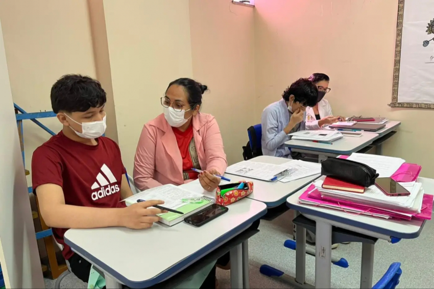 Foto: Classe hospitalar garante direito ao ensino no 'Oncológico Infantil Octávio Lobo'