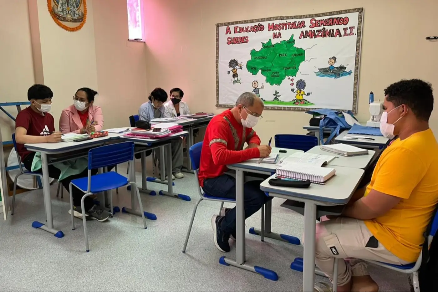 Atividades da classe hospitalar no Hoiol - Foto: Divulga&ccedil;&atilde;o