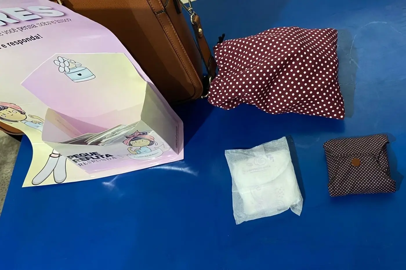 Escola apresentou projeto de absorvente ecol&oacute;gico - Foto: Divulga&ccedil;&atilde;o