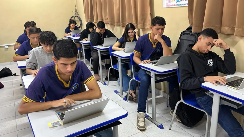 Foto: Estudantes da rede pública estadual de ensino participam do 1º Simulado Pará 2026