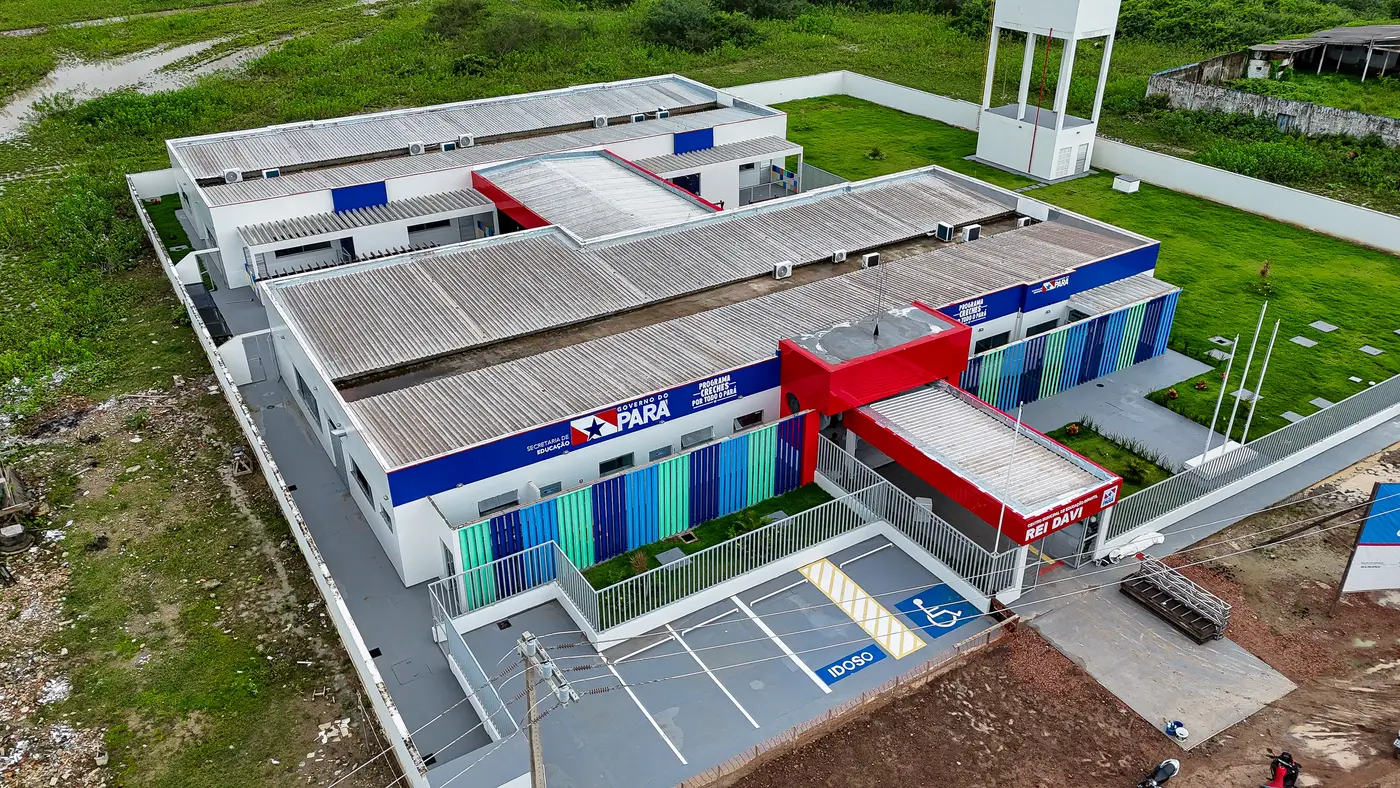 Vista da creche Rei Davi, que atender&aacute; 200 crian&ccedil;as em 10 salas de aula, sala multiuso, lact&aacute;rio, amamenta&ccedil;&atilde;o e outros espa&ccedil;os - Foto: Alexandre Costa / Ag. Par&aacute;