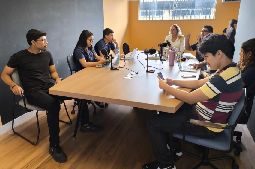Foto: Escola Estadual Dom Pedro II lança projeto de podcast para fortalecer protagonismo estudantil