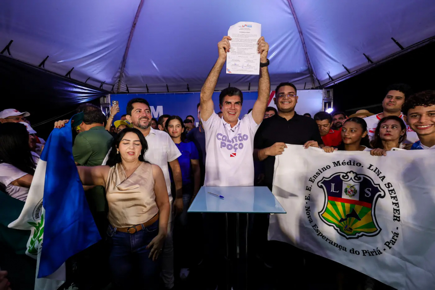 Foto: Governo do Pará celebra convênio para reconstrução da Escola Lina Sefer, em Nova Esperança do Piriá