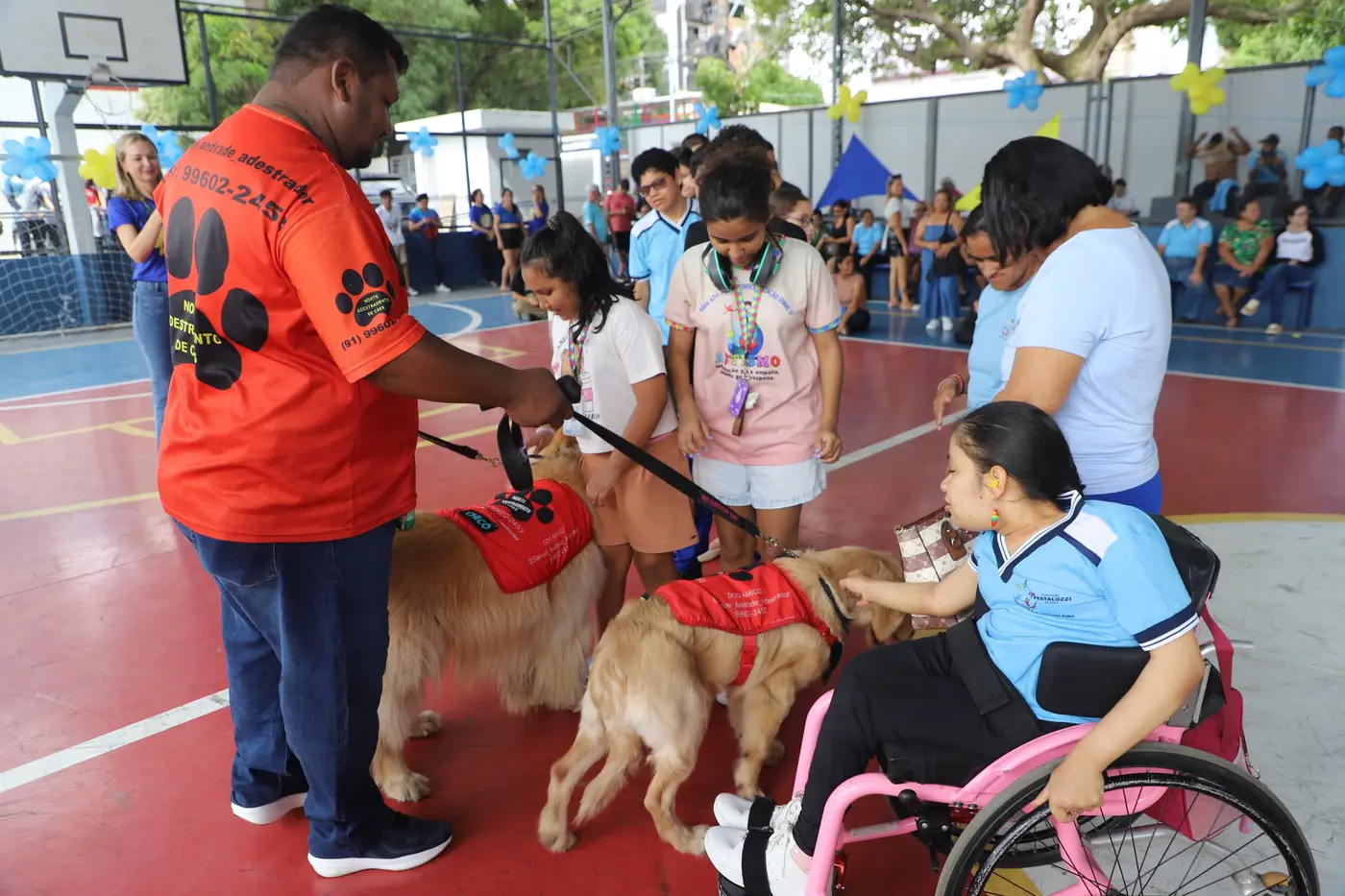 Interação com animais integra a pogramação - Foto: Eliseu Dias / Ncom Seduc Interação com animais integra a pogramação - Foto: Eliseu Dias / Ncom Seduc