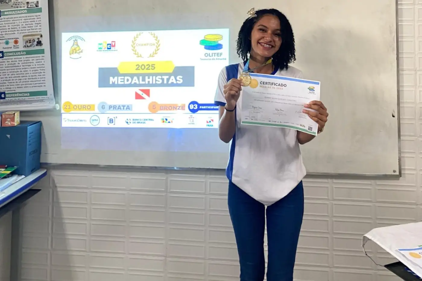 A estudante Edrine Borges, da 3&ordm; s&eacute;rie do Ensino M&eacute;dio - Foto: Divulga&ccedil;&atilde;o