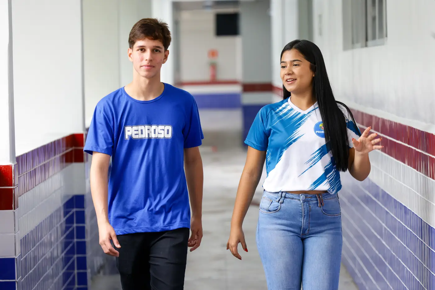Lucas Santiago e Gabriela Braz s&atilde;o alunos do segundo ano do Ensino M&eacute;dio - Foto: Pedro Guerreiro / Ag. Par&aacute;