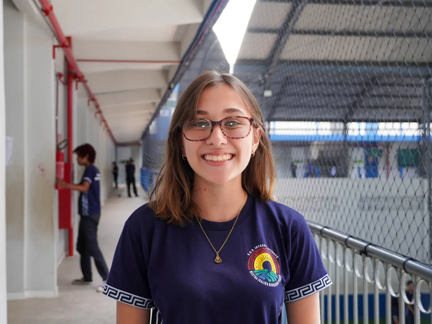 Estudante da educa&ccedil;&atilde;o integral e bil&iacute;ngue, Fl&aacute;via Ribeiro: &Eacute; uma experi&ecirc;ncia &uacute;nica ter toda essa viv&ecirc;ncia em duas l&iacute;nguas - Foto: Edivaldo Sodré / Ag. Par&aacute;