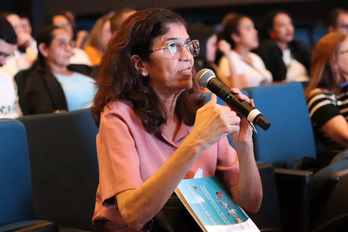 A professora de Geografia e Estudos Amaz&ocirc;nicos, e formadora de ci&ecirc;ncias humanas, Maria Silva - Foto: Talison Lima