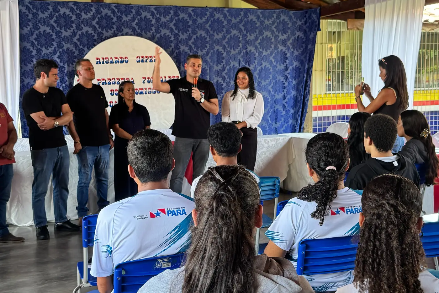 Escuta ativa com os estudantes da escola Paulo Hanneman, em Pau D&rsquo;Arco - Foto: Divulga&ccedil;&atilde;o