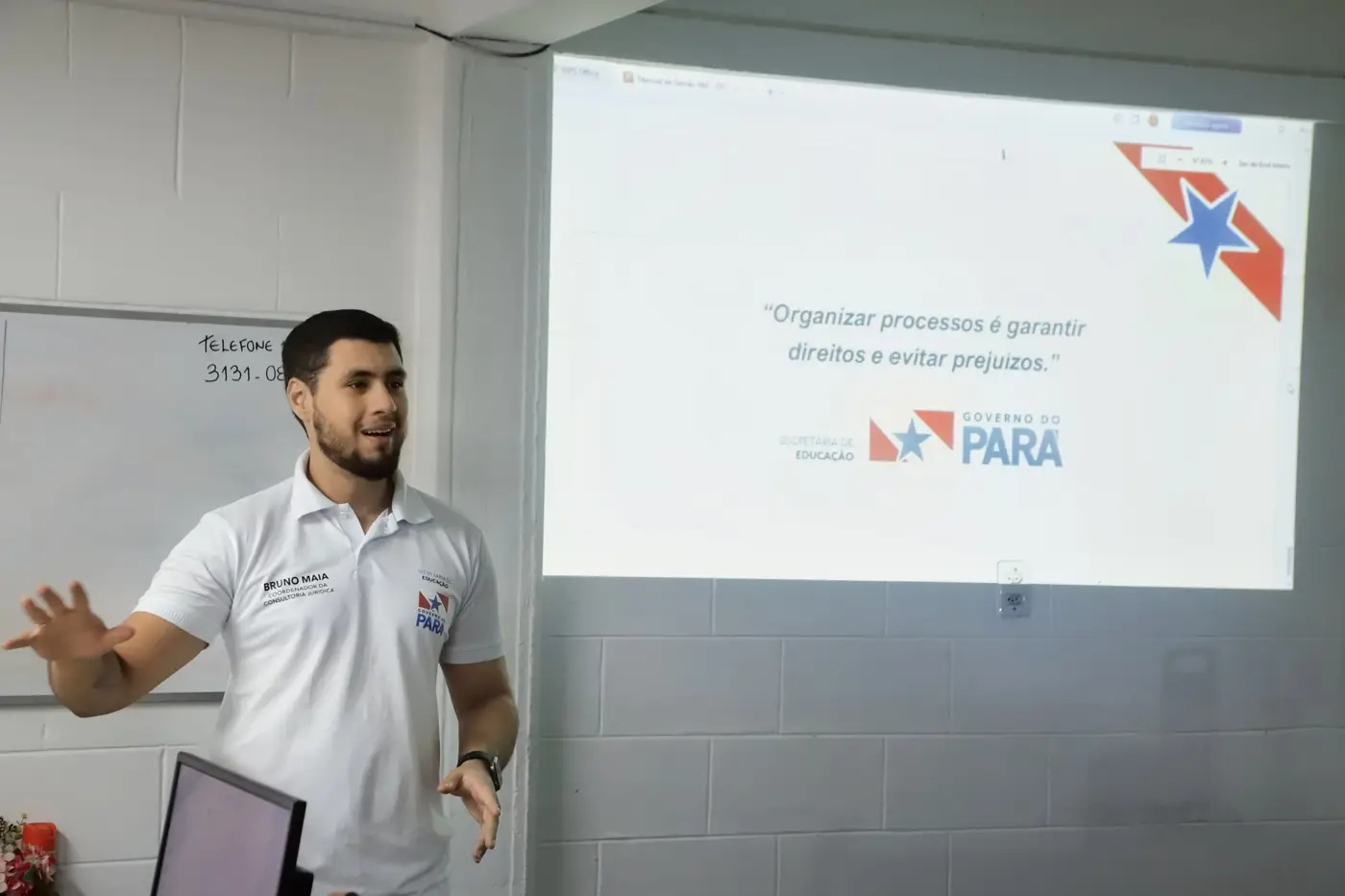 O coordenador da Conjur, Bruno Maia Ferreira, reforçou a importância do apoio direto às DREs - Foto: Divulgação