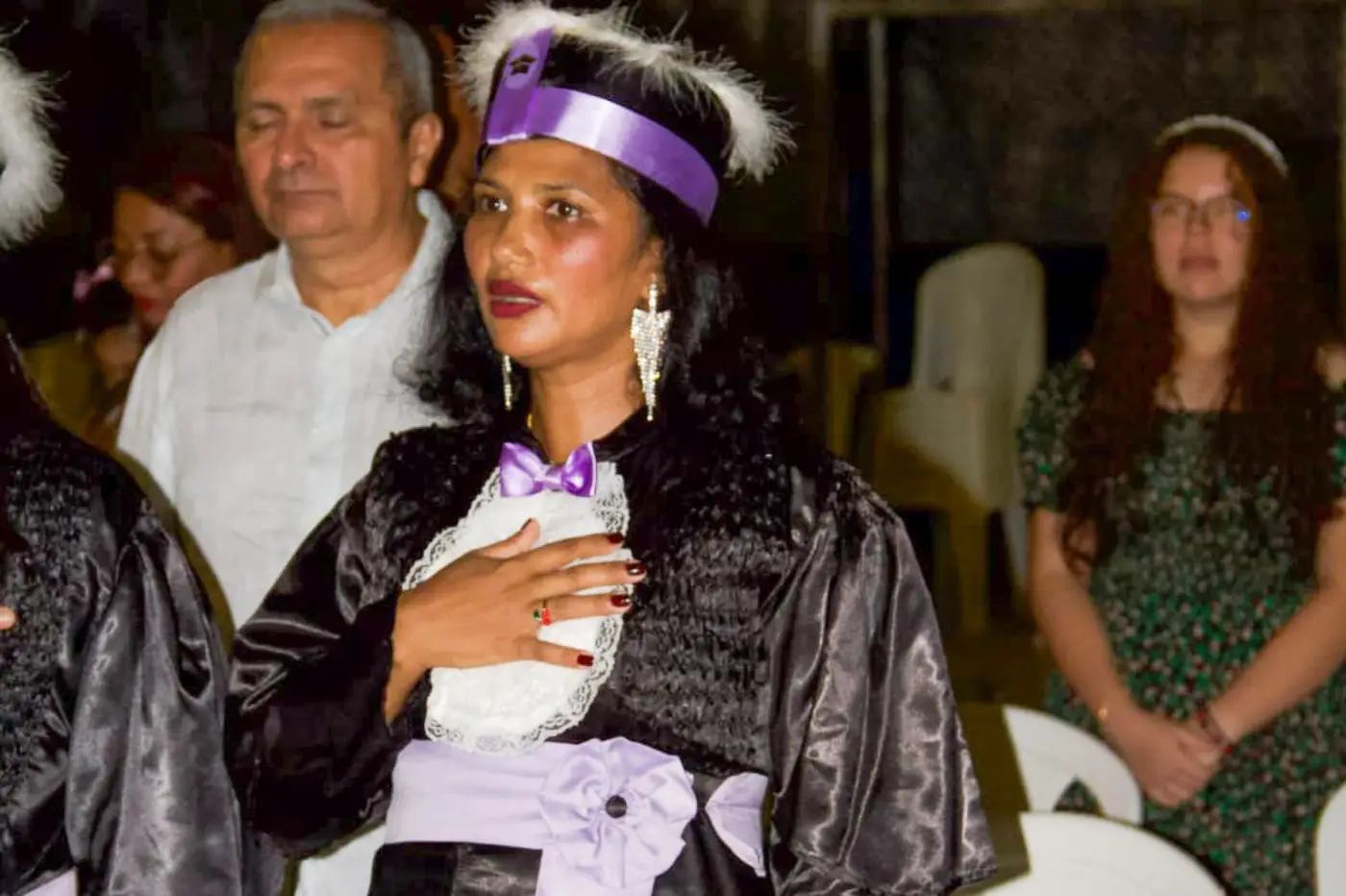Laudelina Ferreira se emocionou na solenidade da formatura do Ensino Fundamental pelo EJA - Foto: Divulga&ccedil;&atilde;o