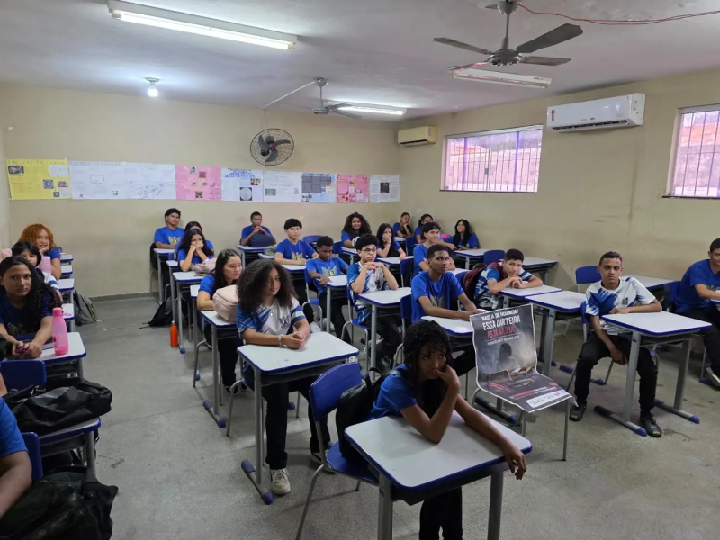 Foto: Projeto leva à sala de aula diálogo sobre combate à violência contra a mulher