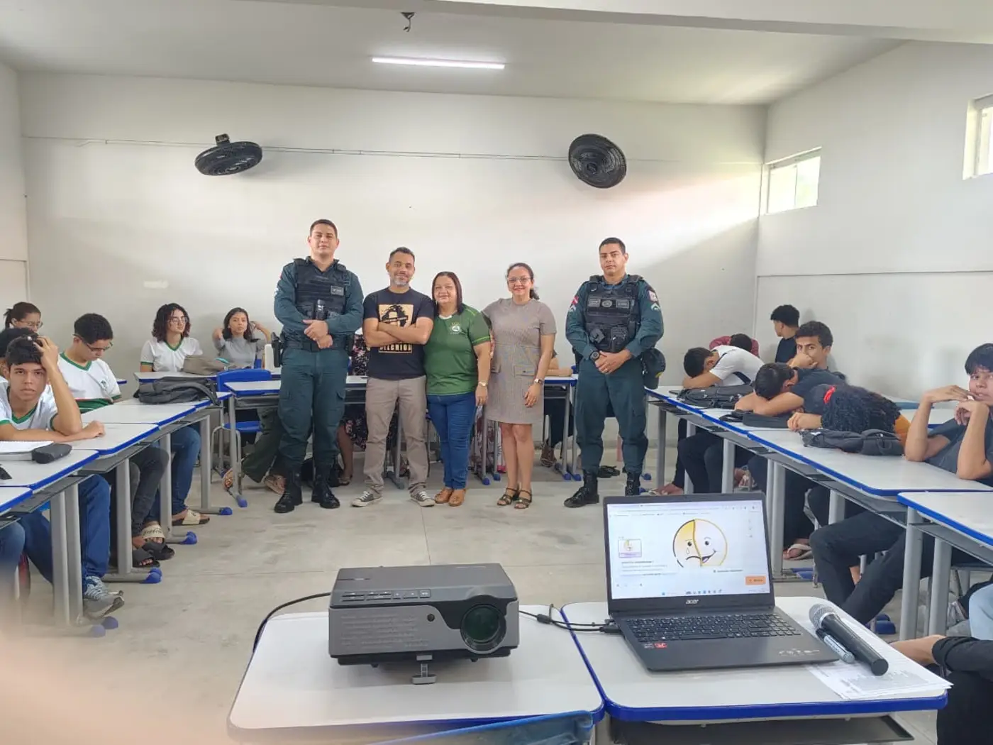 Programa Escola Segura, da Seduc levou palestras sobre como se proteger e denunciar tentativas de abuso e exploração sexual - Foto: Divulgação Programa Escola Segura, da Seduc levou palestras sobre como se proteger e denunciar tentativas de abuso e exploração sexual - Foto: Divulgação