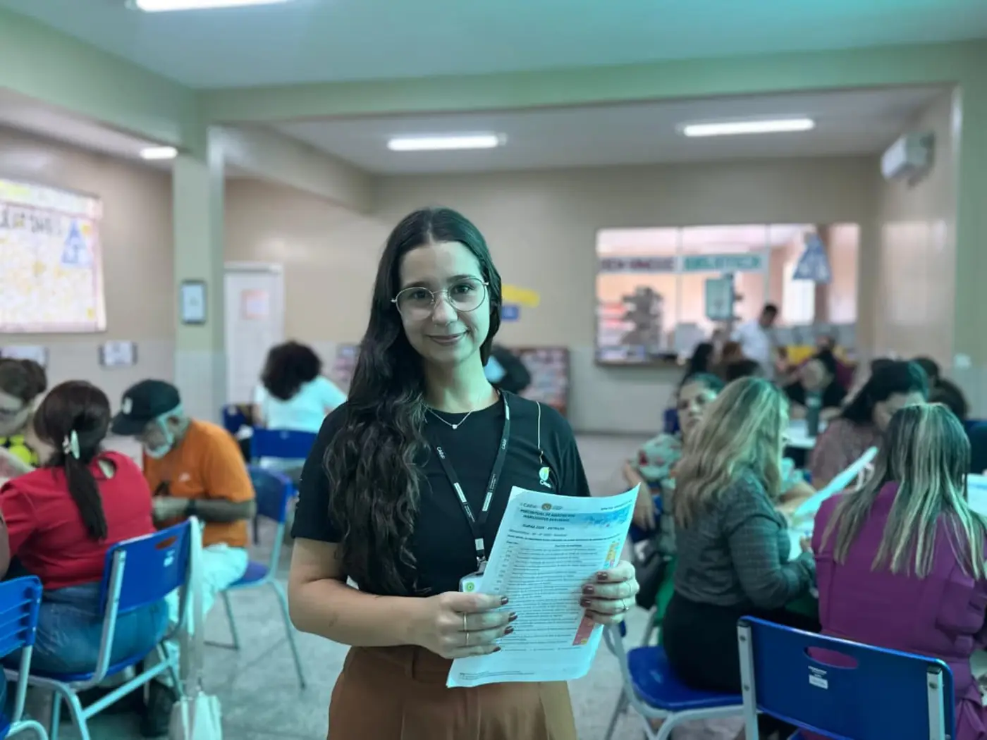 A professora de Língua Portuguesa e analista de avaliação do CAEd, Giulliana Cária - Foto: Divulgação A professora de Língua Portuguesa e analista de avaliação do CAEd, Giulliana Cária - Foto: Divulgação