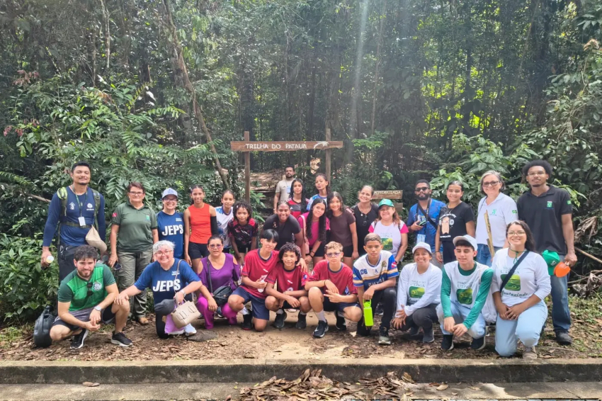 Foto: Parque Utinga faz educação ambiental com alunos dos Jogos Estudantis Paraenses
