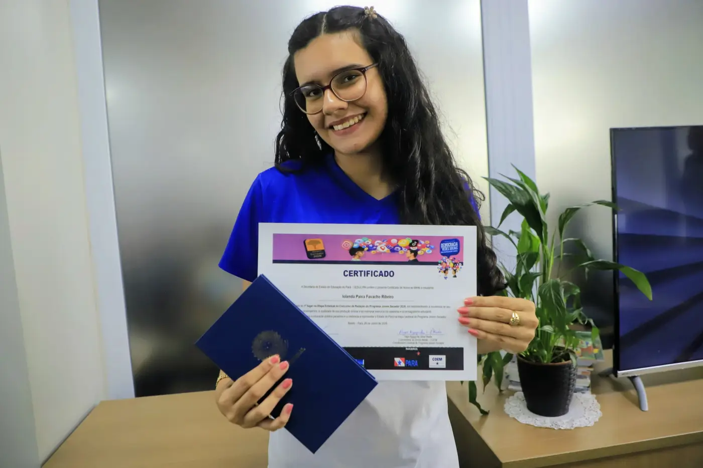 Iolanda Paiva, vencedora do Jovem Senador - Foto: Divulga&ccedil;&atilde;o