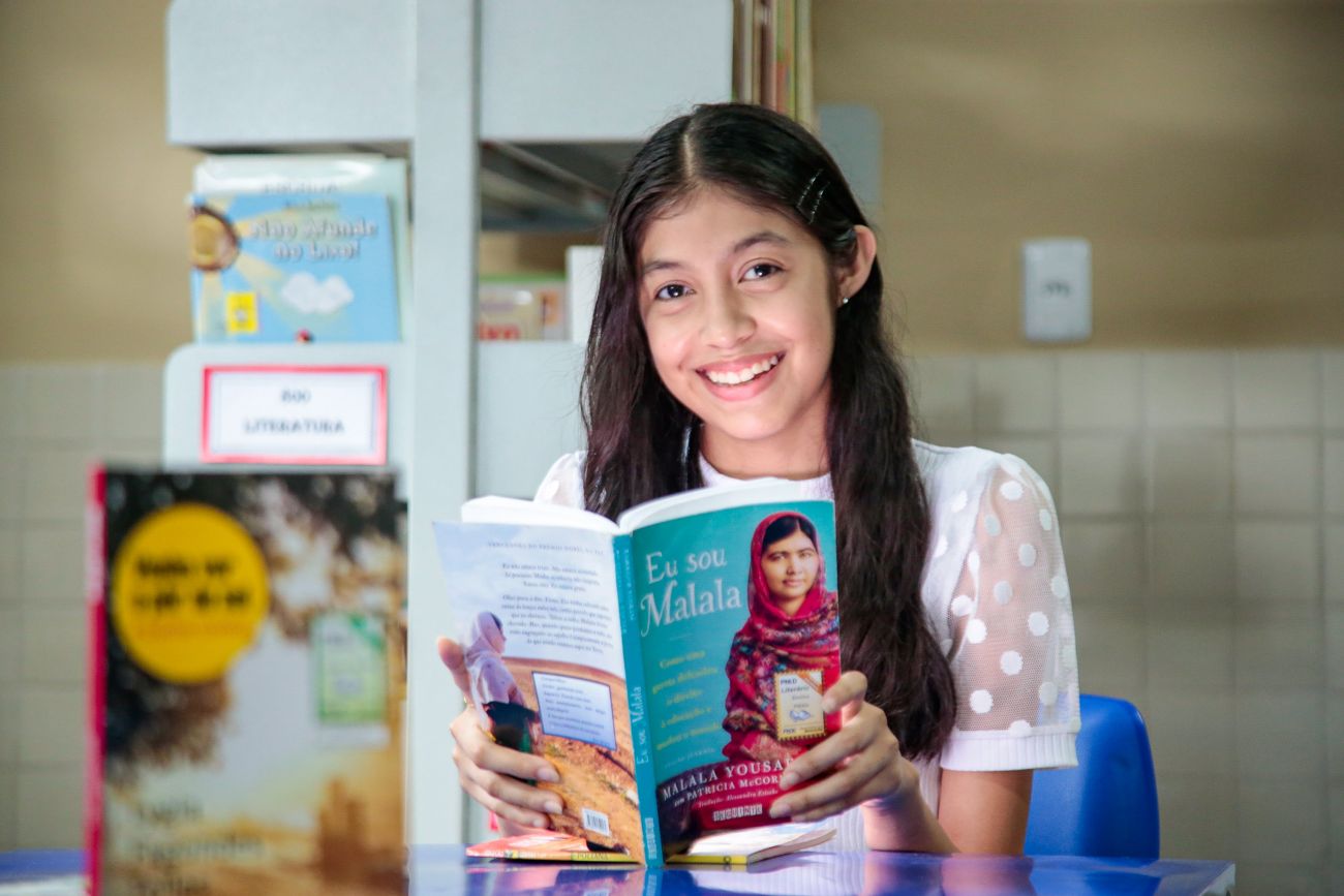 Aluna Angelina Souza - Foto: Marco Santos / Ag. Par&aacute;