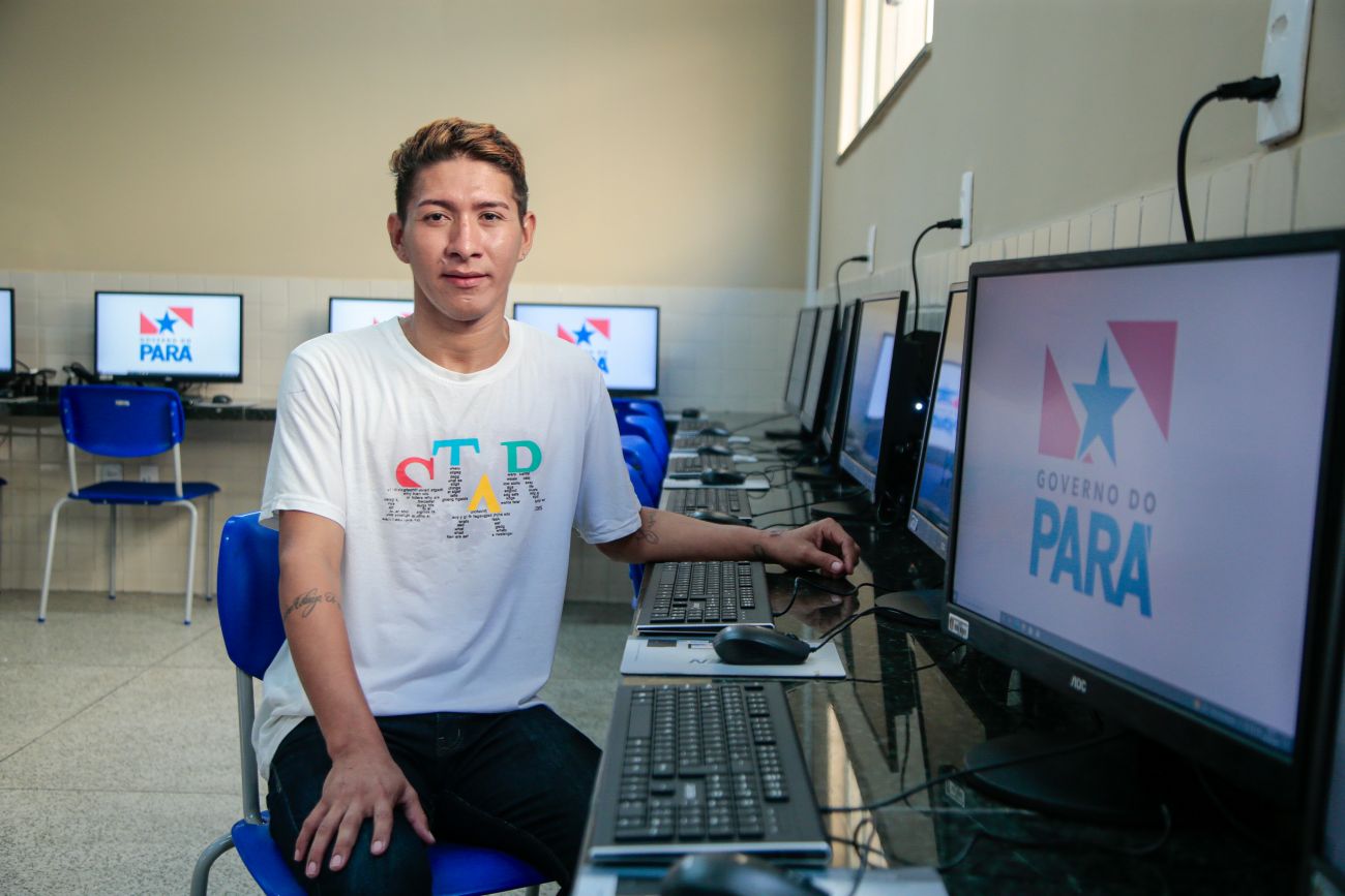 Aluno Brendo Monteiro - Foto: Marco Santos / Ag. Par&aacute;