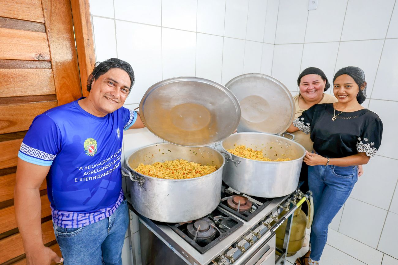 A nova cozinha da unidade de ensino de tempo integral - Foto: Marco Santos / Ag. Pará
