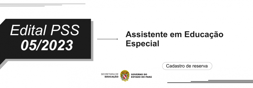 Foto: PSS 05/2023 - EDUCAÇÃO ESPECIAL