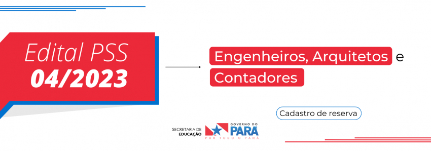 Foto: PSS 04/2023 - ENGENHEIROS, ARQUITETOS E CONTADORES